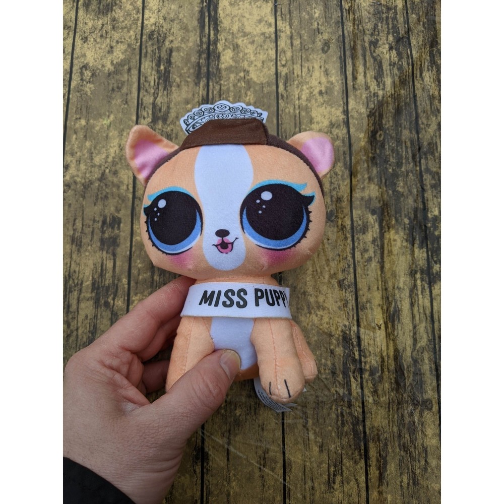LOL Surprise Pets Plush Miss Puppy 7in Stuffed Animal Toy Doll